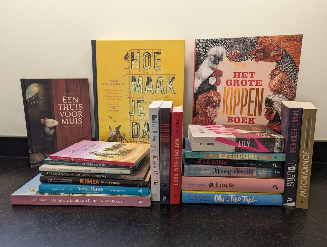 Stapel boeken uit de smaakmakers-lijst